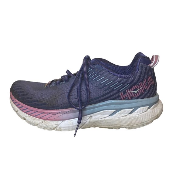 Hoka Shoes - Hoka One One Clifton 5 Running Sneakers Shoes Marlin Blue Ribbon Women's Size 8